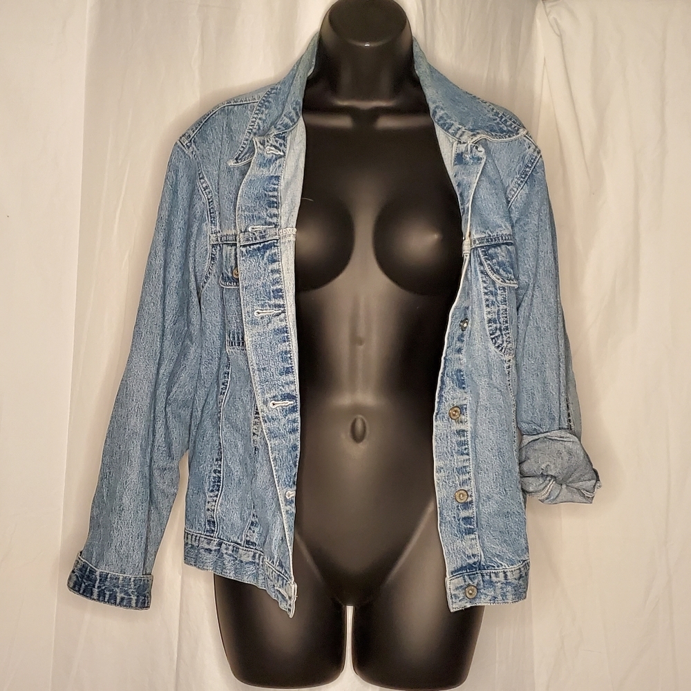 Vintage 80s 90s Denim Jacket Size M/L
